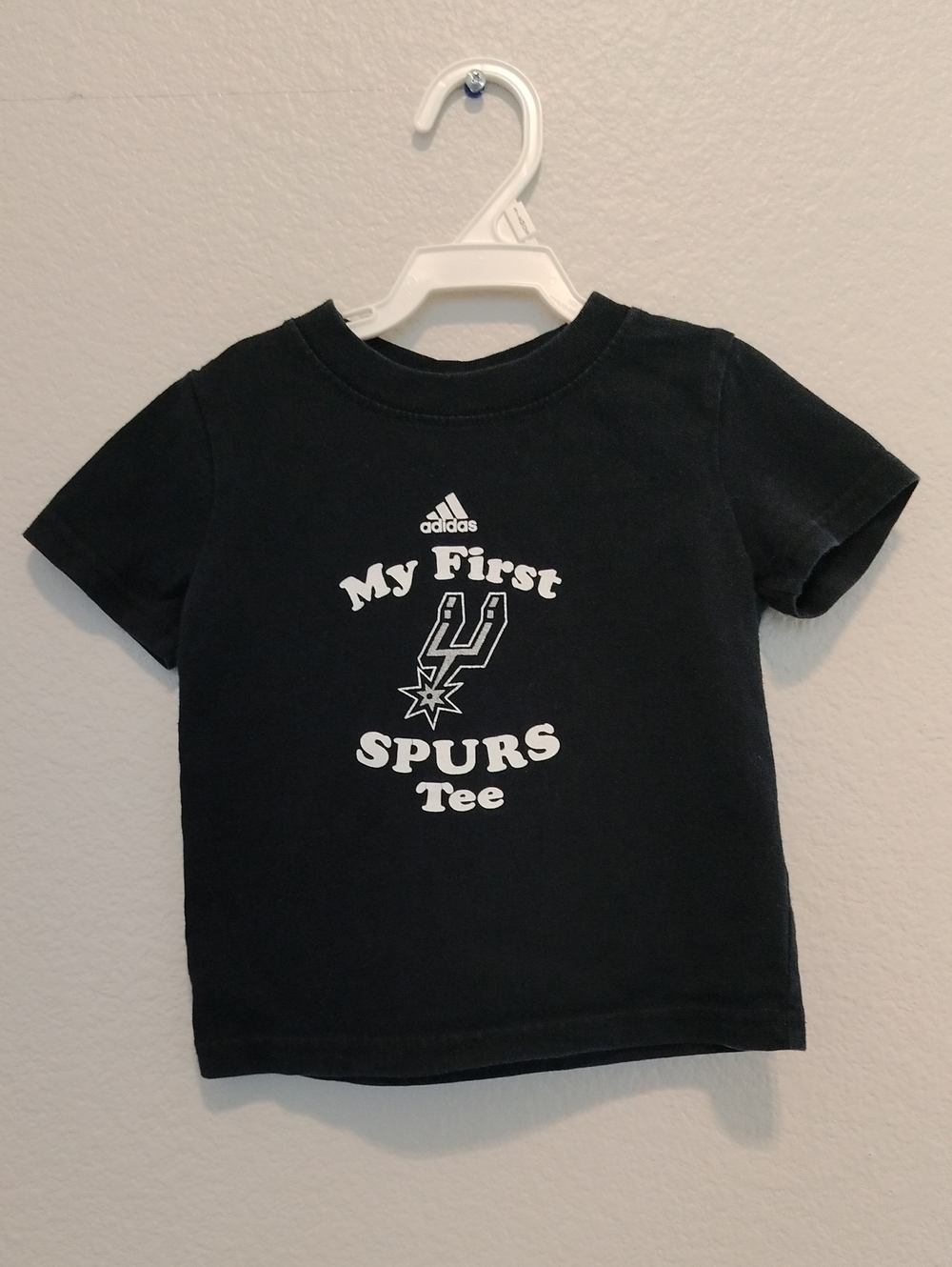 Adidas "My First Spurs Tee" Black Tee 18 Months